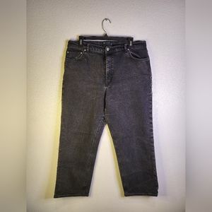 Asos Mid- Rise Straight Leg Black Jeans